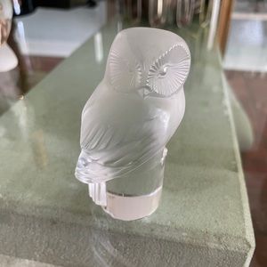 Lalique Owl Figurine